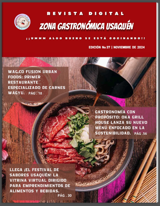 Portada de Edición N.° 37 de Revista Zona Gastronómica Usaquén