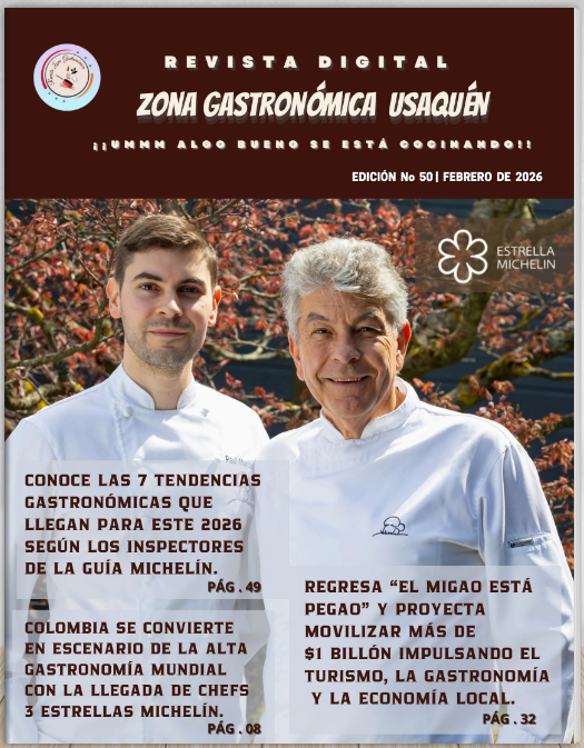 Portada de Edición N.° 50 de Revista Zona Gastronómica Usaquén