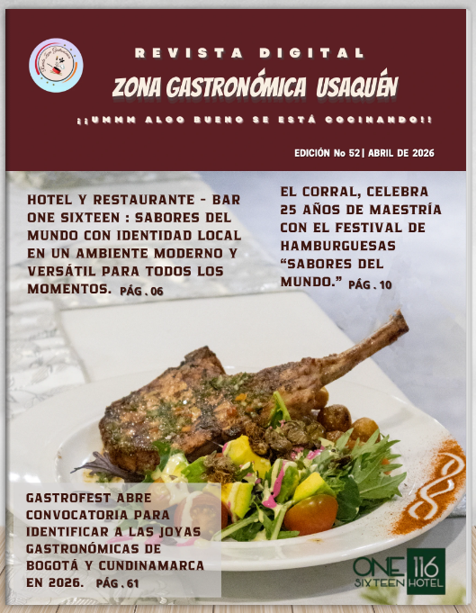 Portada de Edición N.° 52 de Revista Zona Gastronómica Usaquén